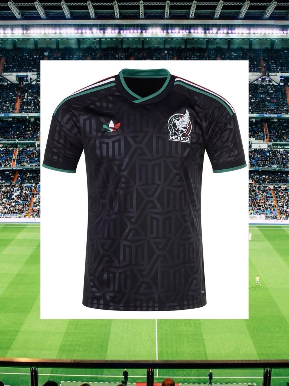 MEXICO adidas soccer jersey black